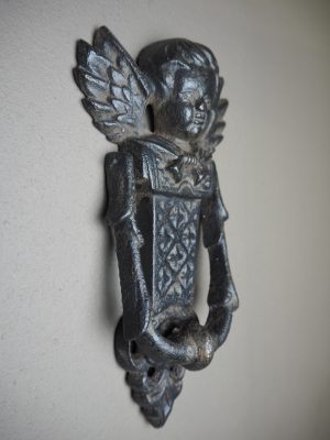 Iron Victorian Angel Knocker