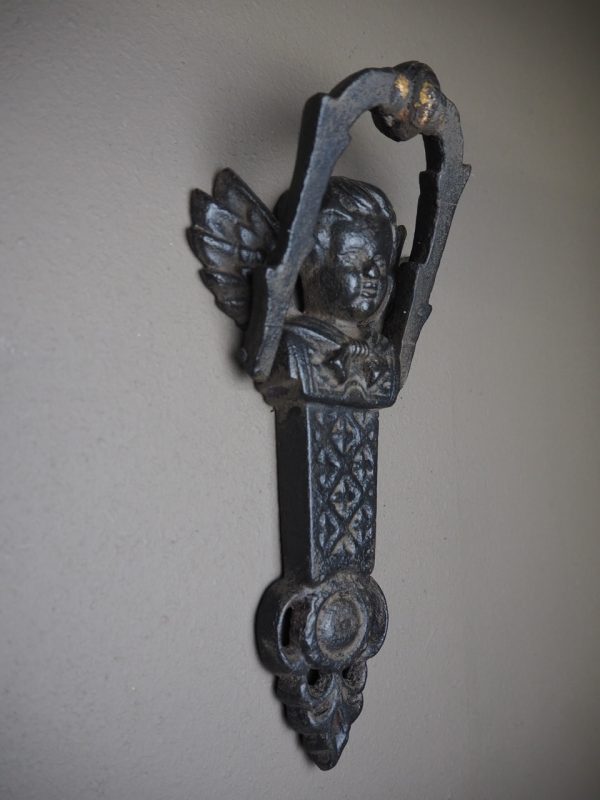 Iron Victorian Angel Knocker - Image 2