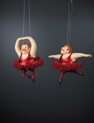 Fat Man Ballerina Red a/2 with Fabskirt