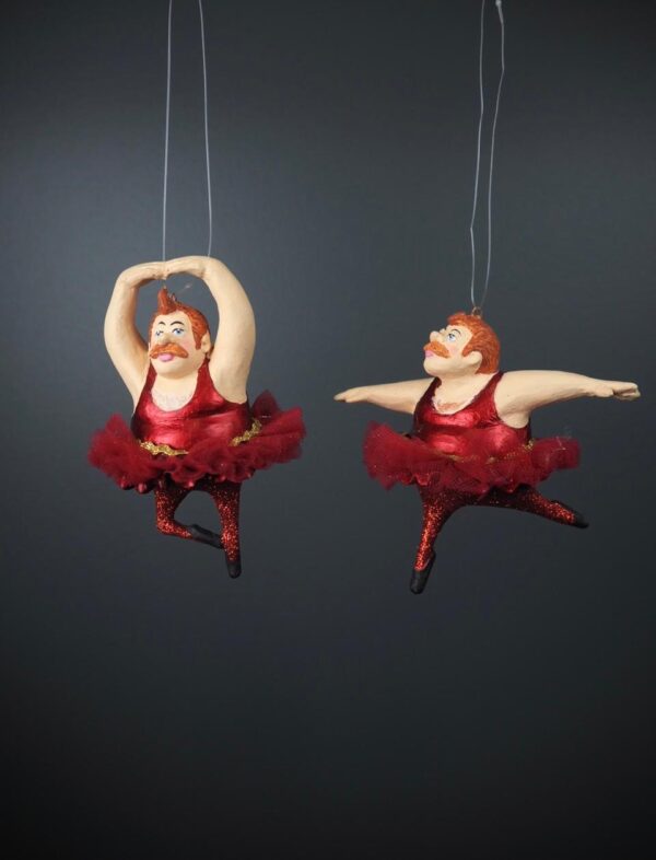 Fat Man Ballerina Red a/2 with Fabskirt