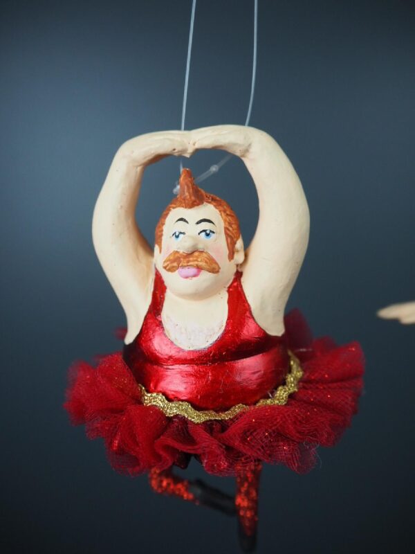 Fat Man Ballerina Red a/2 with Fabskirt - Image 3