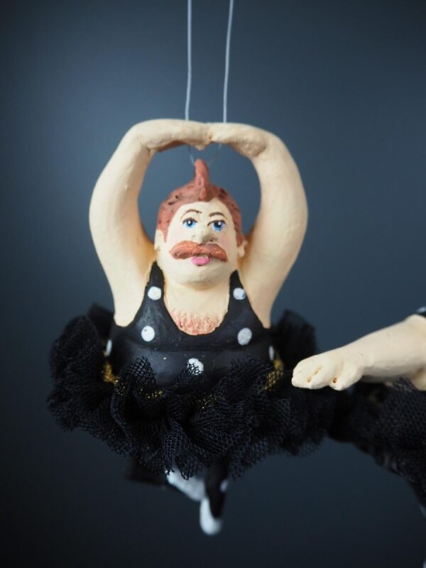 Fat Man Ballerina Black dots a/2 Fabskirt - Image 3