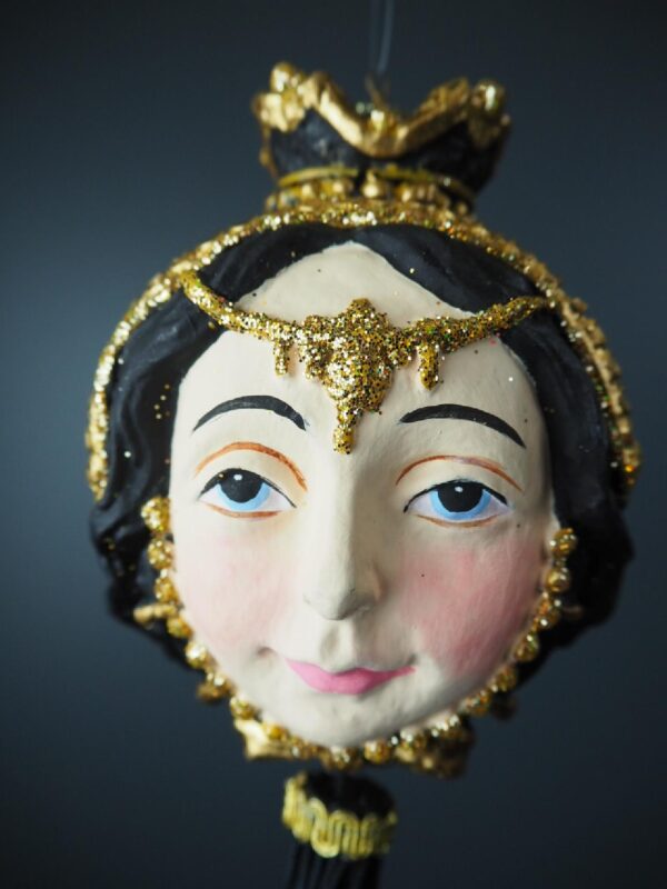 Lady Head Black w tassel - Image 2
