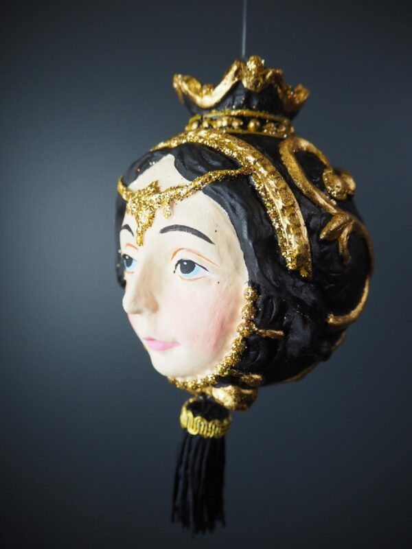 Lady Head Black w tassel - Image 4