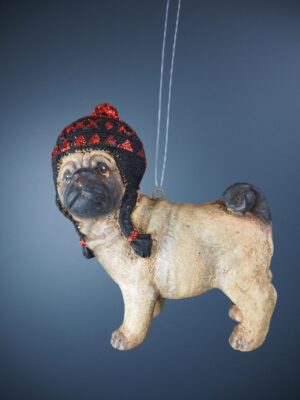 Brown Pug Black & Red
