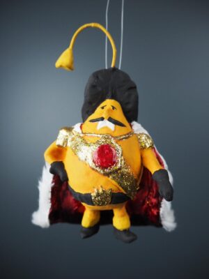 Mr. Pear realistic color with Red cape