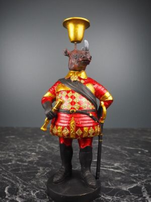 Sir Rhino Satin Red with Gold CH