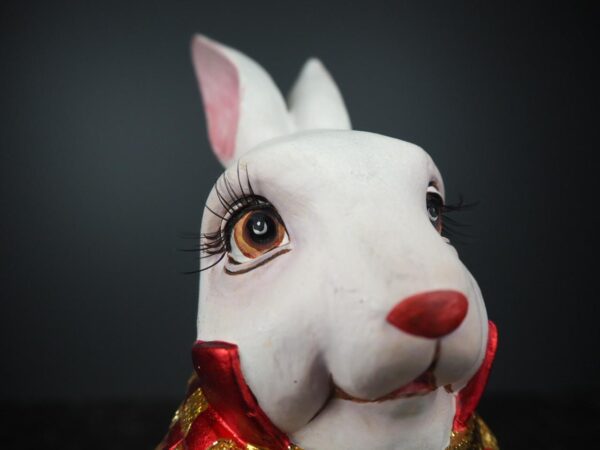 Sir Roger Rabbit in checkered Red & gold - Image 3