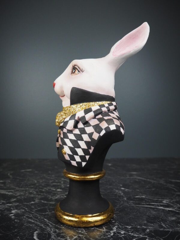 Sir Roger Rabbit in checkered black & white - Image 2