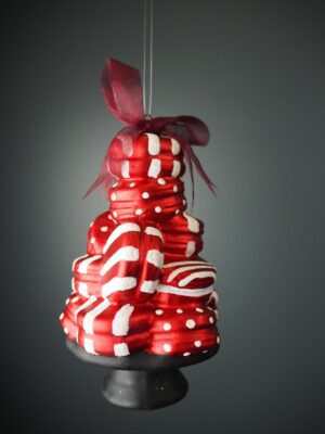 Macarons towers  red & white