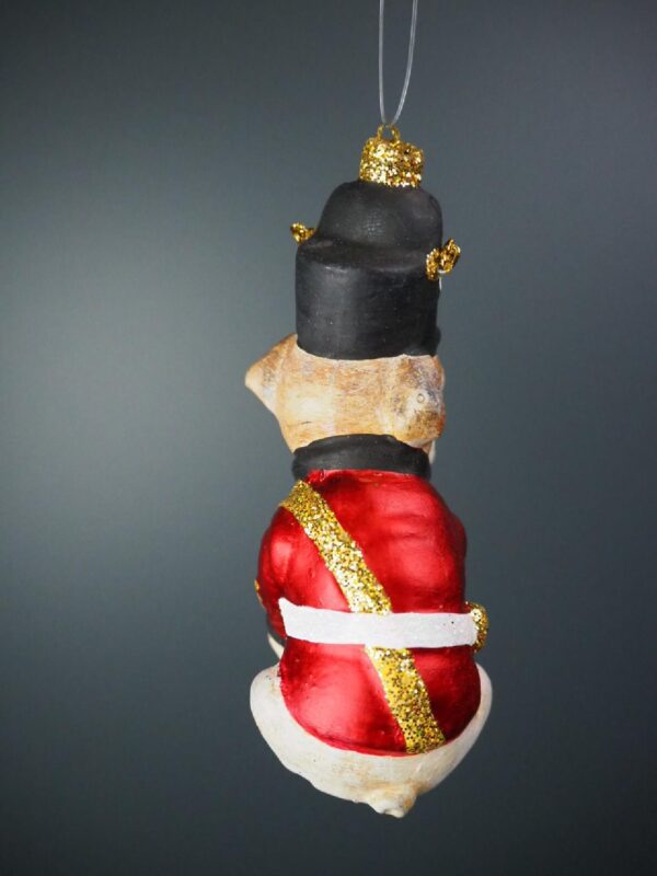 Realistic English dog red coat with chain - Image 2