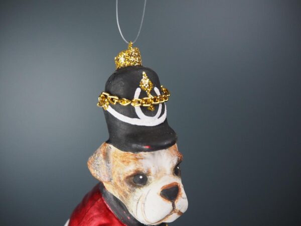 Realistic English dog red coat with chain - Image 3