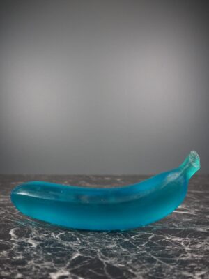 Clear banana in turquoise finish