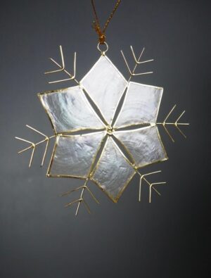 Leaves Stem Snowflakes 3"