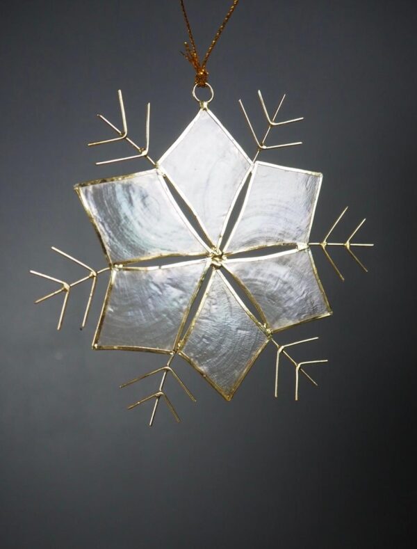 Leaves Stem Snowflakes 3"