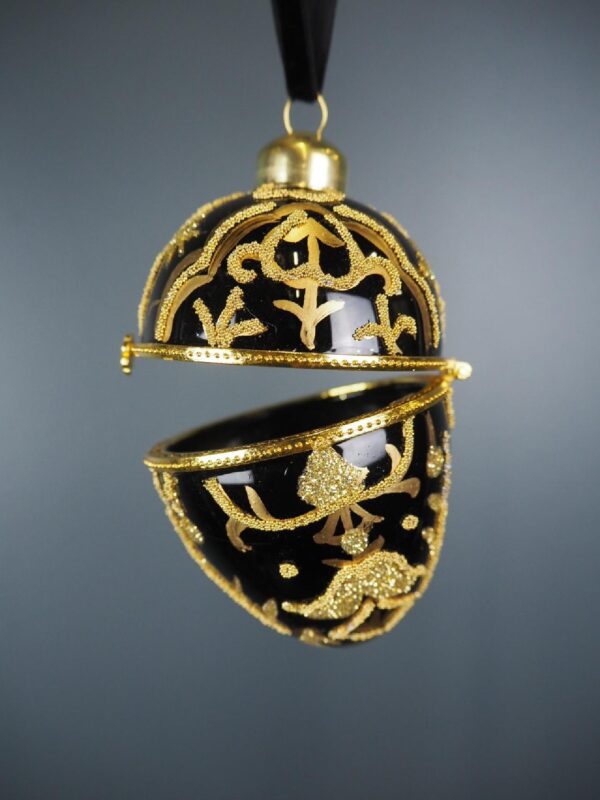 Glass Egg Box Black - Image 2