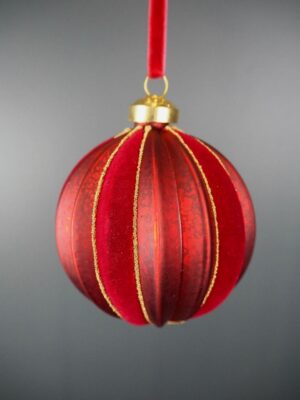 Glass ball  red 8 cm