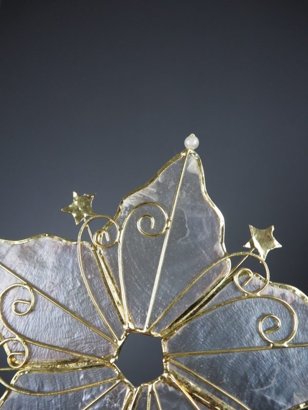 Star W/ Beads Snowflakes 3" - Image 2