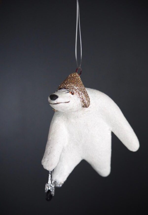Polar bear white glits silvr/glits