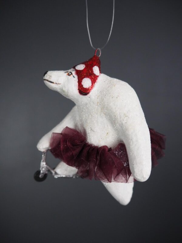 Polar bear white glits w/ skirt - Image 2