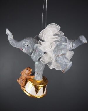 Circus elephant  GL &  white fabskirt