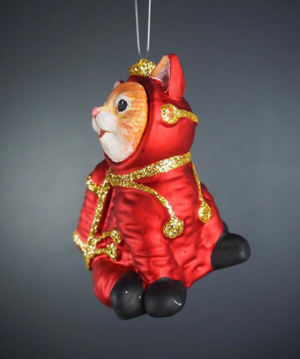 Astrocat in satin red suit with gold glits - Image 2