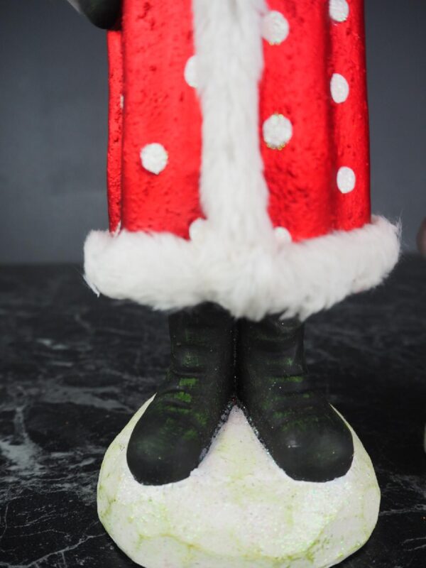 Standing santa W tree & bag a/2 red  polka - Image 4