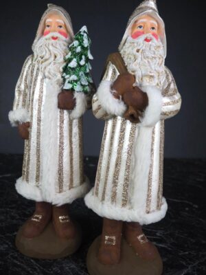 Standing santa  tree & bag a/2 pearl stripes
