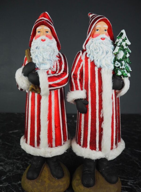 Standing santa tree & bag a/2  red
