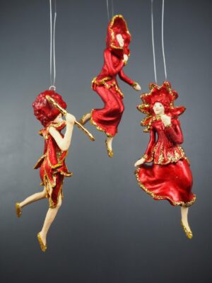Flower fairy satin red glits a/3
