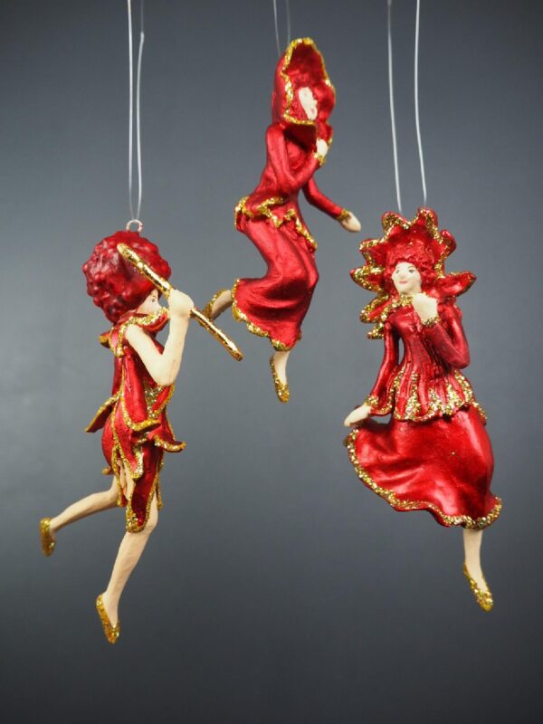 Flower fairy satin red glits a/3