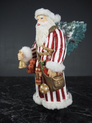 Big Santa w/tree  striped white