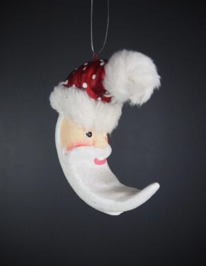 Santa moon polka w/ fur