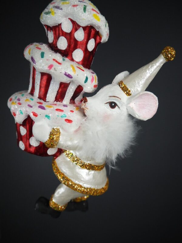 Little mouse cupcake tower pearl white - Image 2