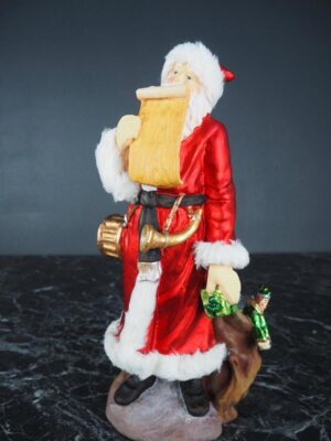 Santa w list red w/fur