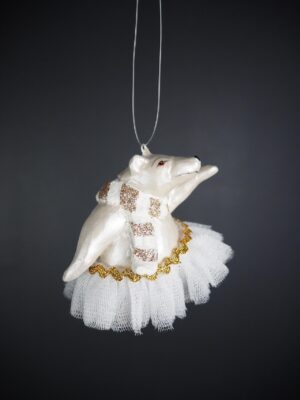 Dancing polar bear white white fabskirt