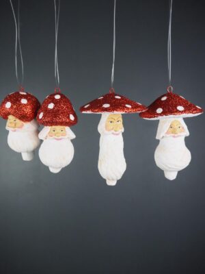 Mushroom red/white polka a/4