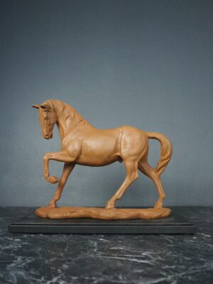 Rusty Standing Horse with black base