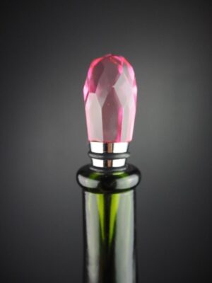 Glass bottle stopper Pink