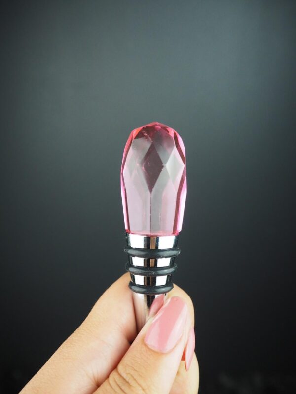 Glass bottle stopper Pink - Image 2