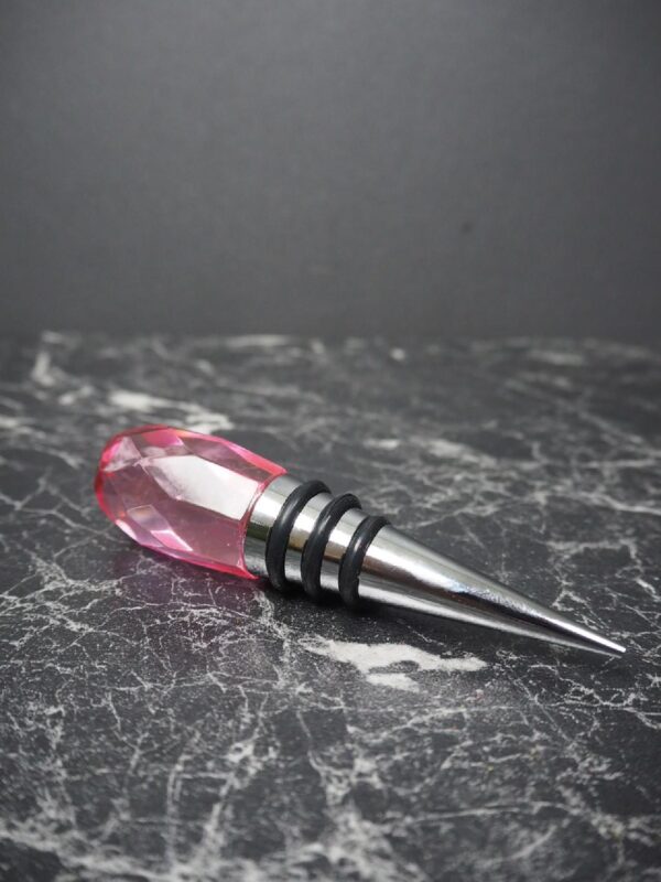 Glass bottle stopper Pink - Image 3