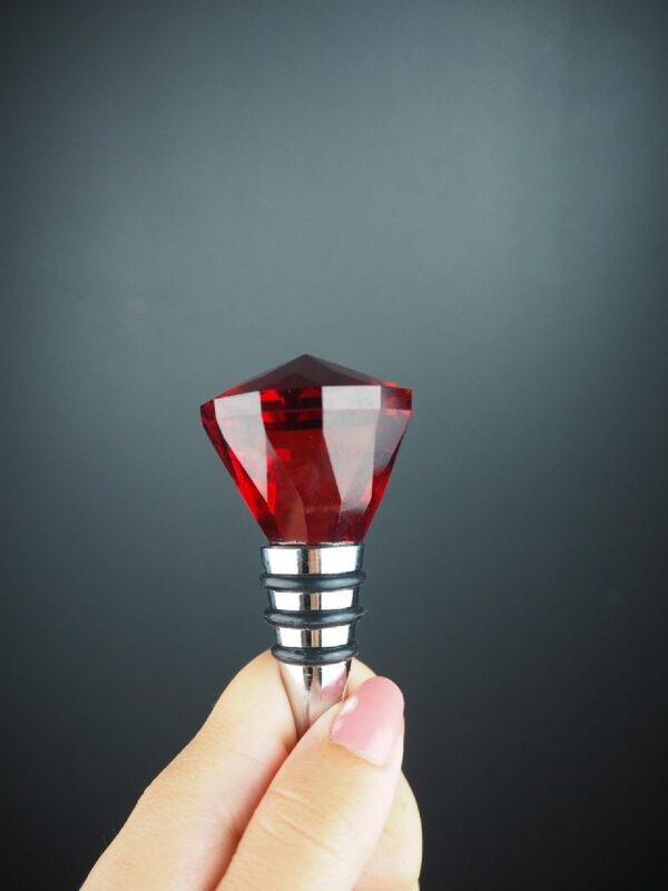 Glass bottle stopper Red - Image 2