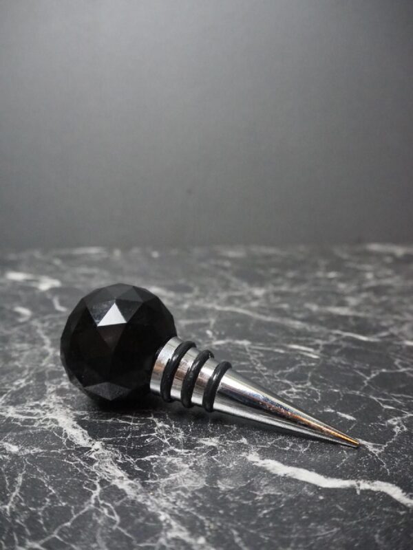 Glass bottle stopper Black - Image 2