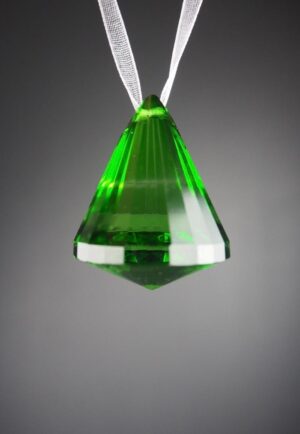 Glas pendant  green 4 cm
