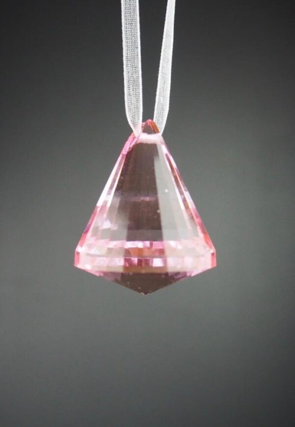 Glas pendant  pink 4 cm
