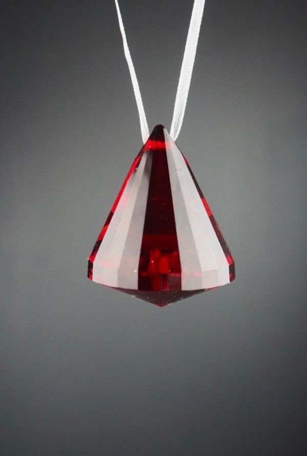 Glas pendant  red 4 cm