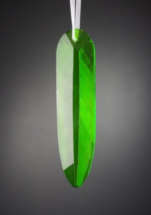 Glas pendant  green 12 cm