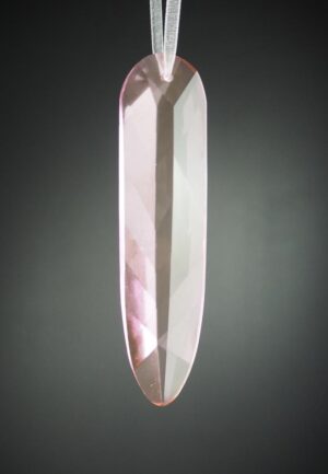 Glas pendant  pink 12 cm
