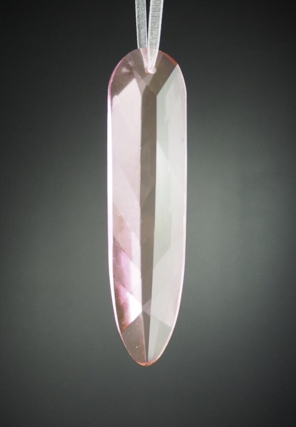 Glas pendant  pink 12 cm