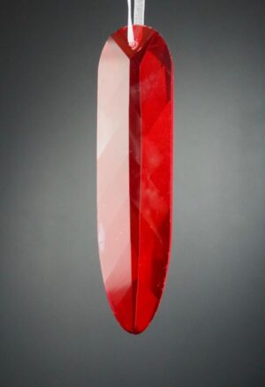 Glas pendant  red 12 cm